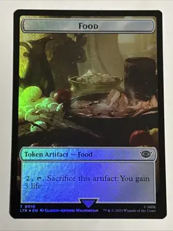 MTG Lord of the Rings Tentacle/Food Token Foil 0004/0010 NM - Image 2