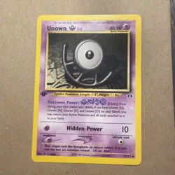 Pokemon TCG Unown [U] Neo Discovery 51/75 Regular 1st Edition Uncommon 0190 - Image 1