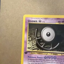 Pokemon TCG Unown [U] Neo Discovery 51/75 Regular 1st Edition Uncommon 0190 - Image 2