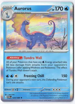 Aurorus 024/088 Perfect Order Pokemon Rare Holo NM - Image 1