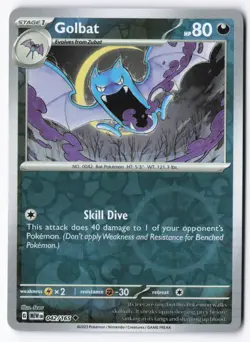 Golbat 042/165 151 Pokemon Uncommon Reverse Holo NM - Image 1