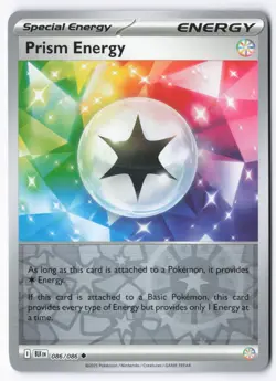 Prism Energy 086/086 Black Bolt Pokemon Uncommon Reverse Holo NM - Image 1
