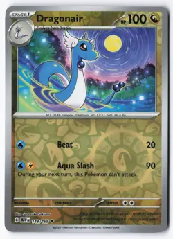 Dragonair 148/165 151 Pokemon Uncommon Reverse Holo NM - Image 1