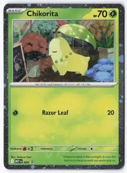 Chikorita 069 Black Star Promo Perfect Order Pokemon Common Holo NM - Image 1