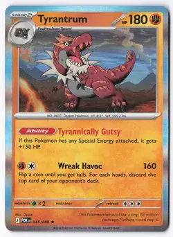 Tyrantrum 045/088 Perfect Order Pokemon Rare Holo NM - Image 1