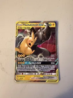 Pokemon TCG Pikachu & Zekrom GX Card 033/181 Tag Team Card - Image 1