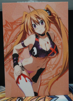 Irina Shidou Punk High School DxD Sexy Waifu Textured Custom Card - Image 1
