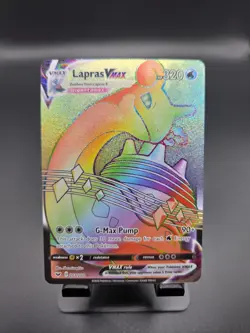 Lapras VMAX 203/202 MINT/NM - Sword & Shield Rainbow Holo - Pokemon Card - Image 1
