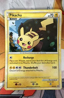 Pikachu HGSS03 Hgss Holo Moderate Play MP Pokemon Card - Image 1