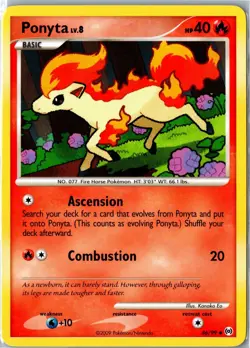 Pokemon Card - Ponyta 46/99 Arceus Uncommon Lightly Played - Image 1