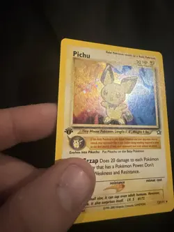 Pokemon TCG Trading Card Pichu 12/111 - 1st Edition - Neo Genesis Holo Rare - Image 3