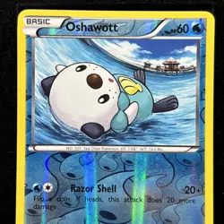 Oshawott 37/113 Reverse Holo Black & White Legendary Treasures Pokemon TCG - Image 3