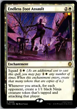 Endless Foot Assault 8 Commander: TMNT Magic: The Gathering NM - Image 1