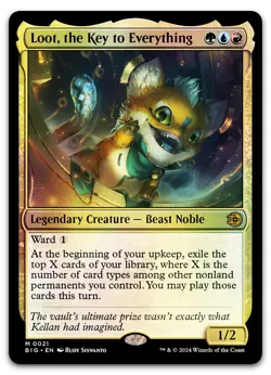 Loot, the Key to Everything #21 (Foil) (NM) Thunder Junction BIG Magic MTG - Image 1