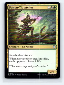 Poison-Tip Archer 256 Uncommon Commander: Bloomburrow Magic: The Gathering NM - Image 1