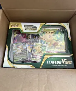 Pokemon TCG Leafeon Vstar Special Collection Box Factory Sealed New 9/2/25 Drop - Image 1