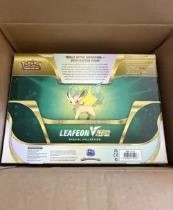 Pokemon TCG Leafeon Vstar Special Collection Box Factory Sealed New 9/2/25 Drop - Image 2
