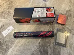 25th Anniversary Official Pokemon TCG Charizard Playmat, Sleeves, Frame, Box - Image 2