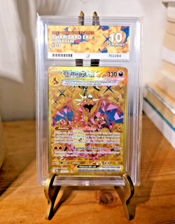 Charizard EX 228/197 Obsidian Flames ACE 10 Perfect Subgrades Pokemon Graded - Image 1