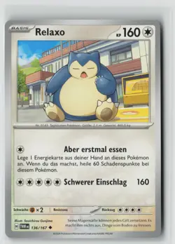 Relaxo 136/167 - Maskerade im Zwielicht - DE - NM - Pokemon TCG - Image 1