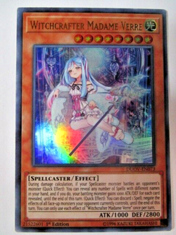 Yugioh! Witchcrafter Madame Verre Duov-En073 Ultra Rare Near Mint!! - Image 1
