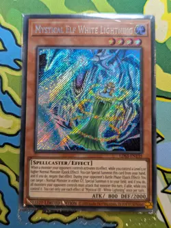 Yu-Gi-Oh! Mystical Elf White Lightning - LDS3-EN135 - NM Secret Rare (Sealed) - Image 1