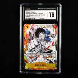 CGC 10 GEM MINT 2025 One Piece CHN Monkey D. Luffy OP10-111 R Promo - Image 1