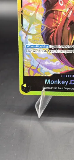 Monkey.D.Luffy ST29-001 Holo Foil Leader - One Piece TCG ST29 Egghead Yel. NM A7 - Image 5