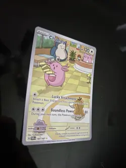 Pokemon TCG Chansey Illustration Twilight Masquerade Card 187/167 - Image 2