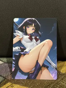 CUSTOM GODDESS STORY SAILOR SATURN UNCENSORED CARD (ASK FOR PHOTO OF BACK) - Image 1