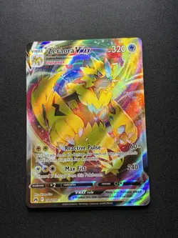 Pokemon TCG Zeraora VMAX Holo Ultra Rare Card Crown Zenith 054/159 NM Condition - Image 1
