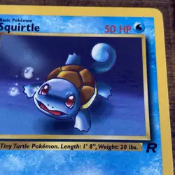 Pokemon Squirtle Card Shell Attack 50 HP Rare 1st Edition LP 1999-2000 - Image 3