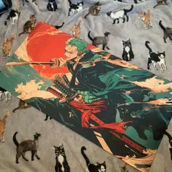 Roronoa Zoro Rubber Playmat Play Mat One Piece Tcg Trading Card Game Mouse Pad - Image 1