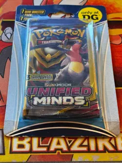 Pokemon Sun & Moon: Unified Minds 3-Card Mini Booster Blister 1 Pack - SEALED - Image 2