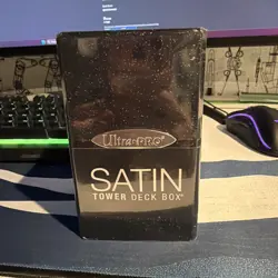 1 Ultra PRO Glitter Black Satin Tower Deck Box - Image 1