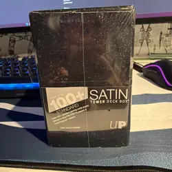 1 Ultra PRO Glitter Black Satin Tower Deck Box - Image 2