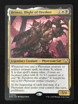 1x MTG Brimaz, Blight of Oreskos - Commander: March of the Machine (MOC) #2 - Image 1