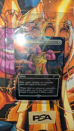 Thanos Marvel X Magic The Gathering PSA Magazine Promo Swords to Plowshares Seal - Image 2