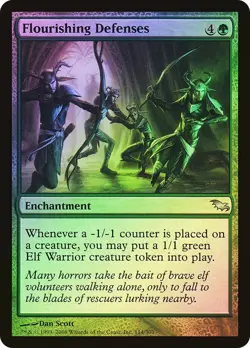MTG Foil Flourishing Defenses - Shadowmoor - Image 1