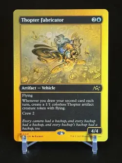 MTG Magic the Gathering Aetherdrift Thopter Fabricator 441 First-Place Foil Rare - Image 1