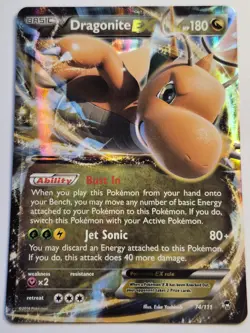 Dragonite EX 74/111 (Ultra Rare) XY : Furious Fists, M/NM - Image 1