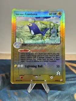 Pokemon TCG Team Aqua’s Lanturn 2004 28/95 Uncommon Reverse Holofoil HP - Image 1