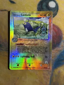 Pokemon TCG Team Aqua’s Lanturn 2004 28/95 Uncommon Reverse Holofoil HP - Image 2