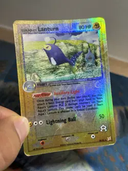 Pokemon TCG Team Aqua’s Lanturn 2004 28/95 Uncommon Reverse Holofoil HP - Image 3