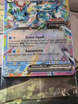Pokemon TCG: Vaporeon ex 023/131 Stamped Prismatic Evolutions Surprise Box - Image 5