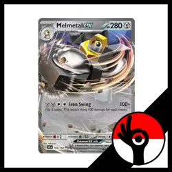Pokemon TCG: Stellar Crown - 105/142 - Melmetal Ex - Image 1