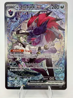 Pokemon TCG N's Zoroark EX 286/217 Ascended Hero’s Special Illustration Rare NM - Image 1