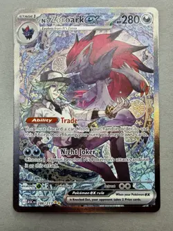 Pokemon TCG N's Zoroark EX 286/217 Ascended Hero’s Special Illustration Rare NM - Image 3
