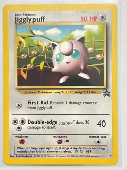 Pokemon Jigglypuff #7 WOTC Black Star Promo - NM - Image 1