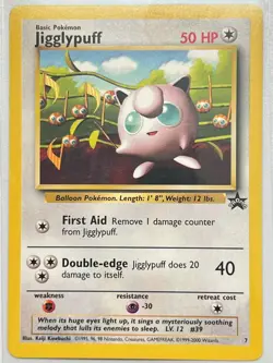 Pokemon Jigglypuff #7 WOTC Black Star Promo - NM - Image 3